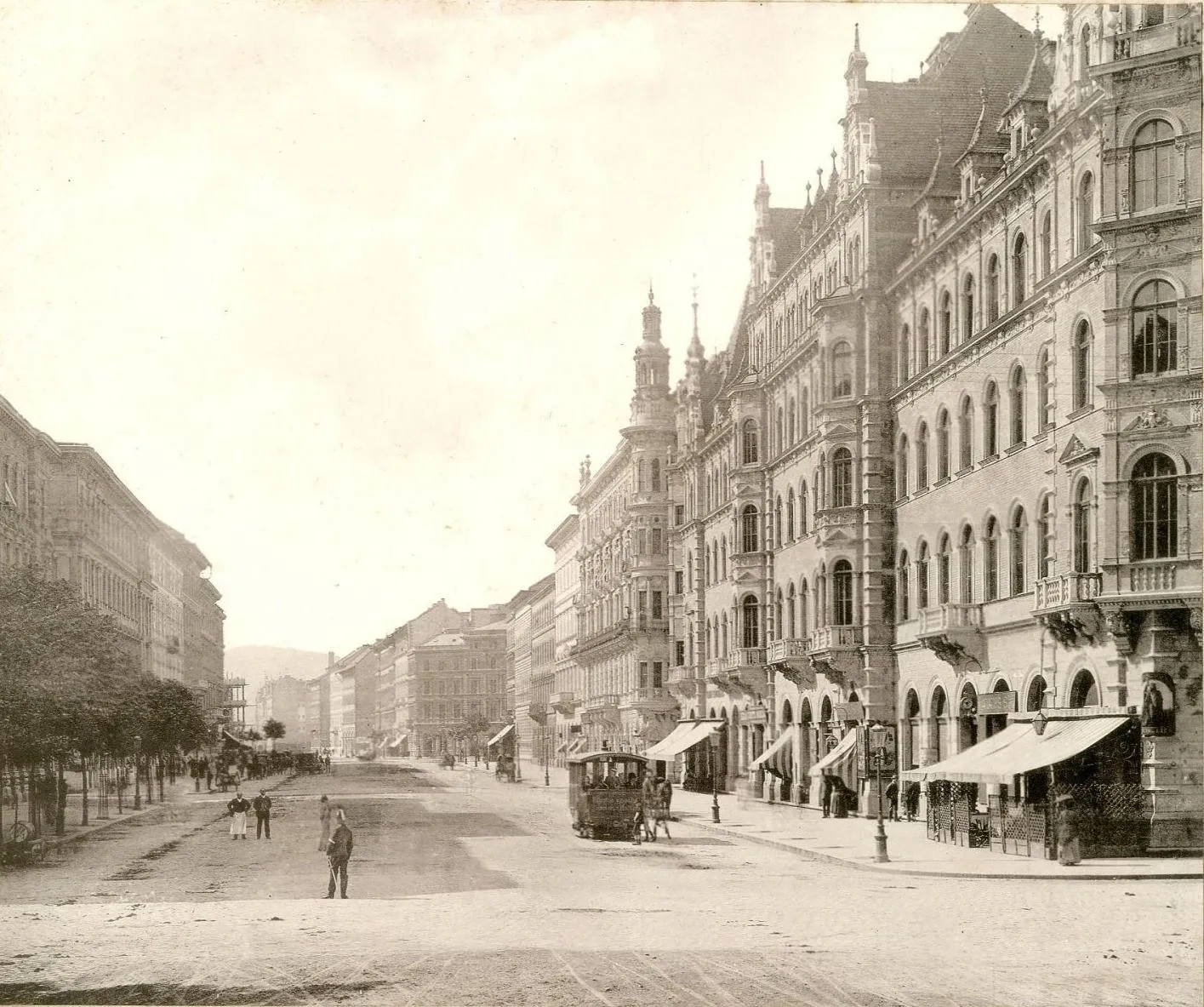 1890 táján, Teréz körút, Terézváros