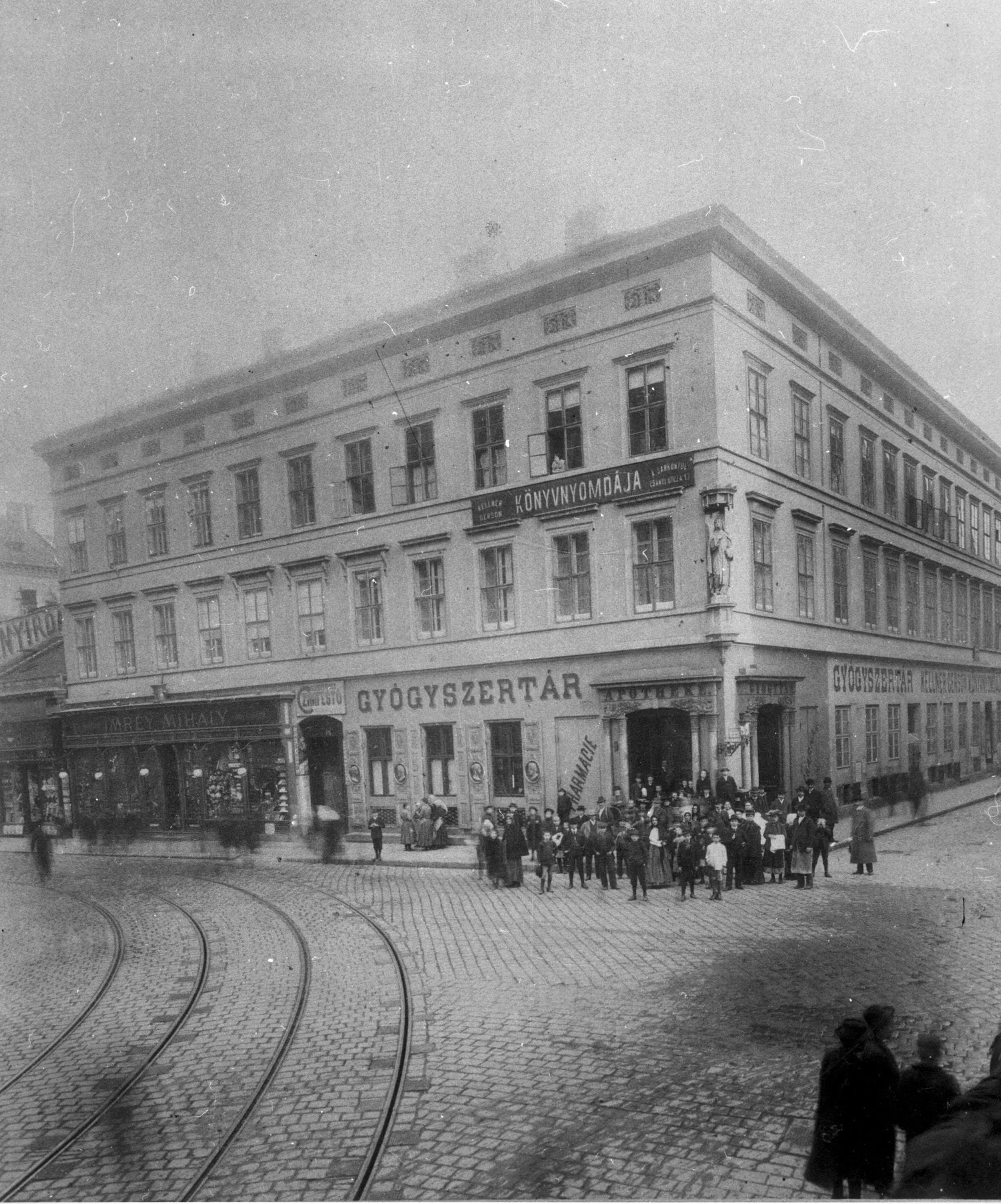 1896 táján Király utca a Csányi utcánál, Erzsébetváros, Terézváros