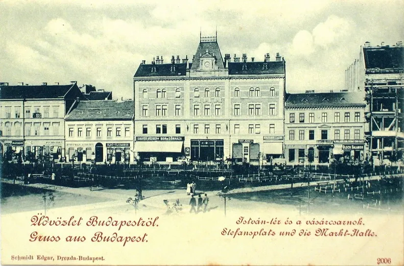 1900 táján, István (Klauzál) tér, Erzsébetváros