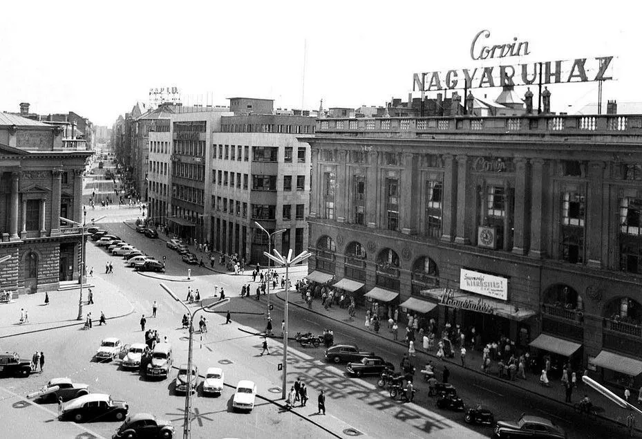 1950-es évek vége, Blaha Lujza tér, Józsefváros, Palotanegyed