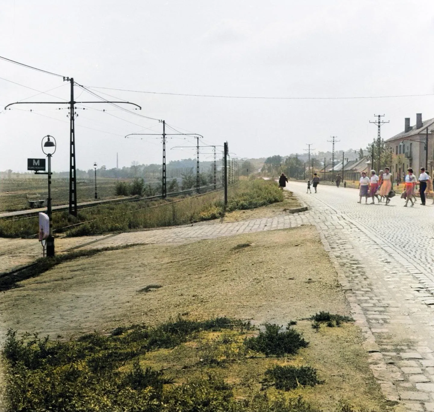 1963 táján, Nagytétényi út a Jókai Mór utcánál, Nagytétény