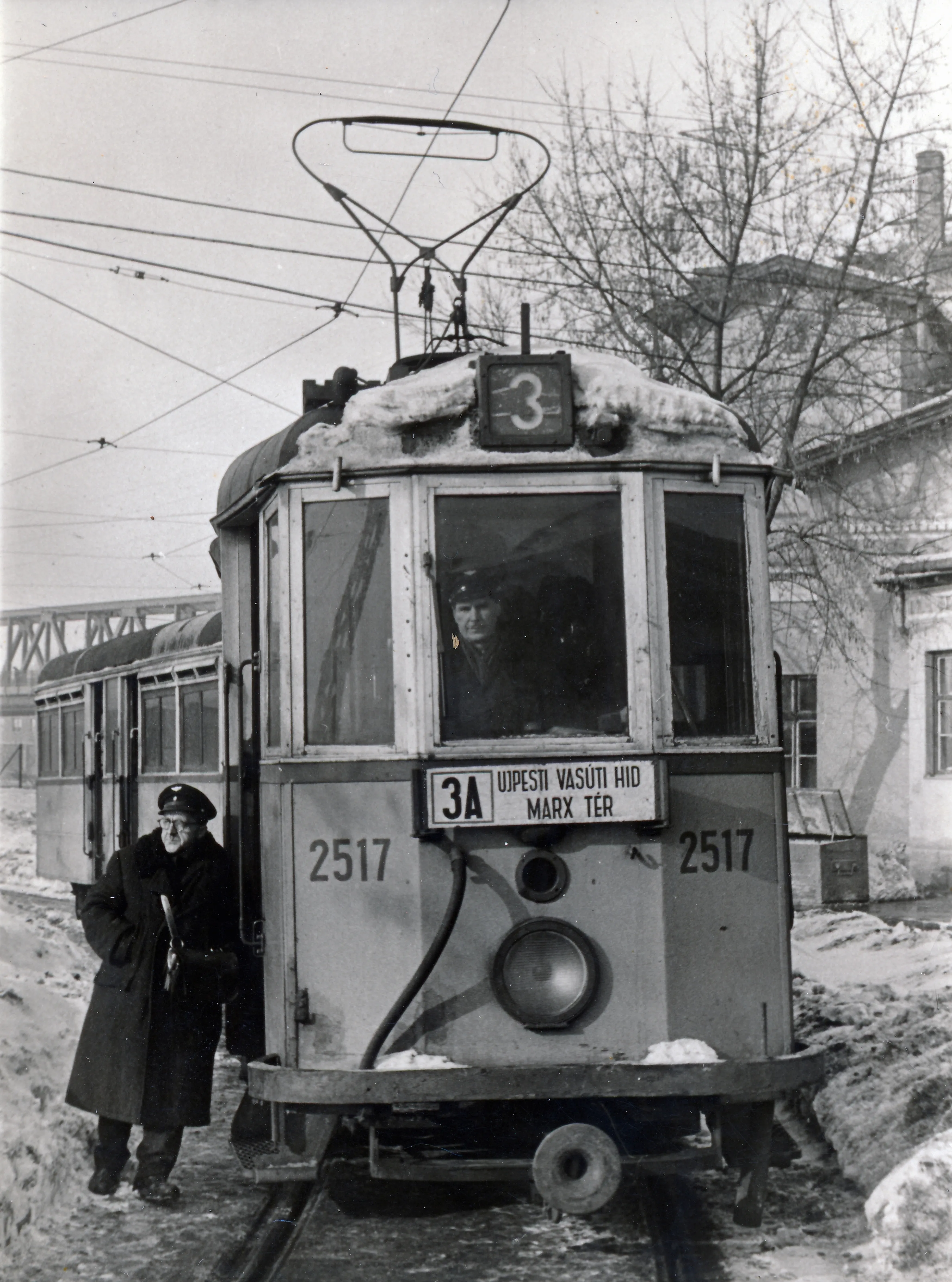 1960-as évek, Váci út az Újpesti vasúti híd felé nézve, Angyalföld