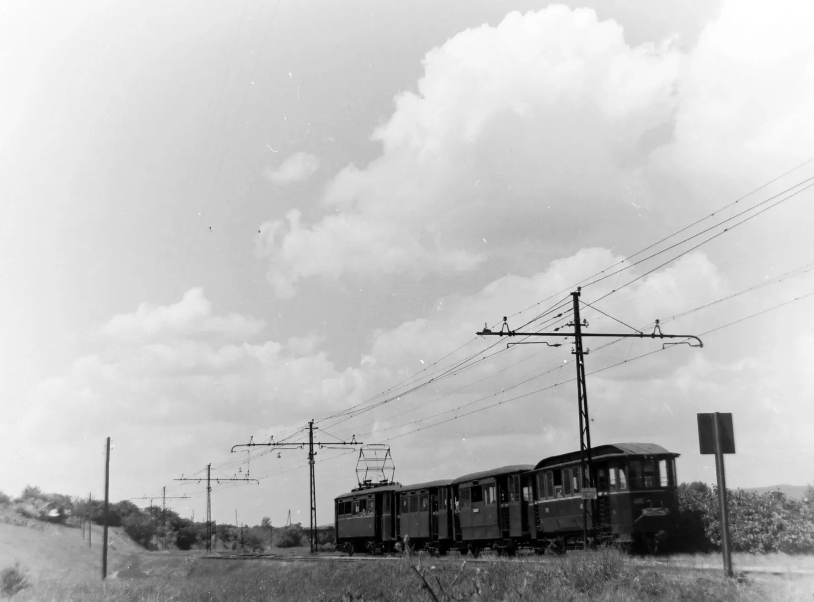 1956, HÉV a Kőérberki útnál, Kőérberek