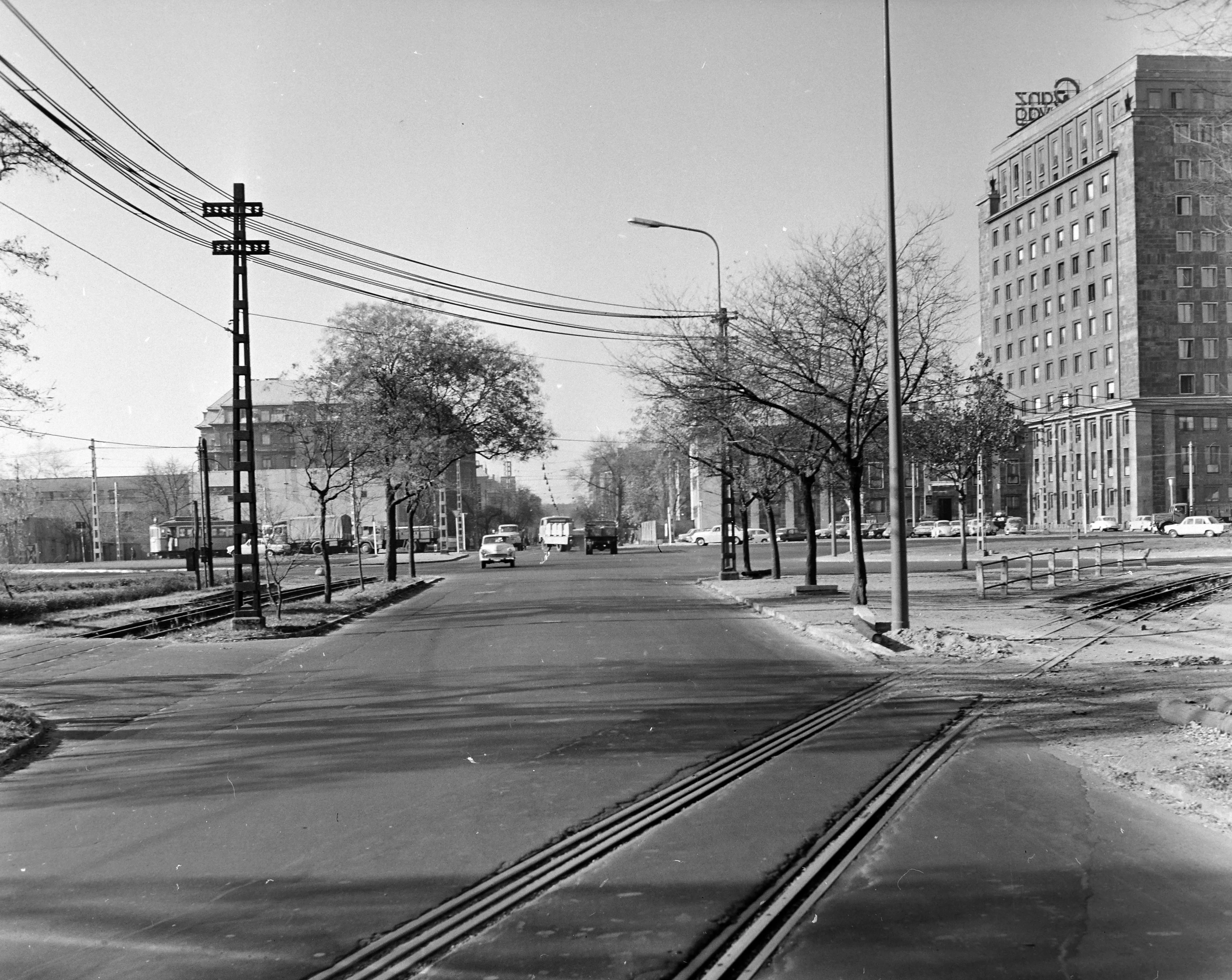 1971, Vajda Péter utca a Könyves Kálmán körútnál, Józsefváros, Tisztviselőtelep, Kőbánya, Népliget