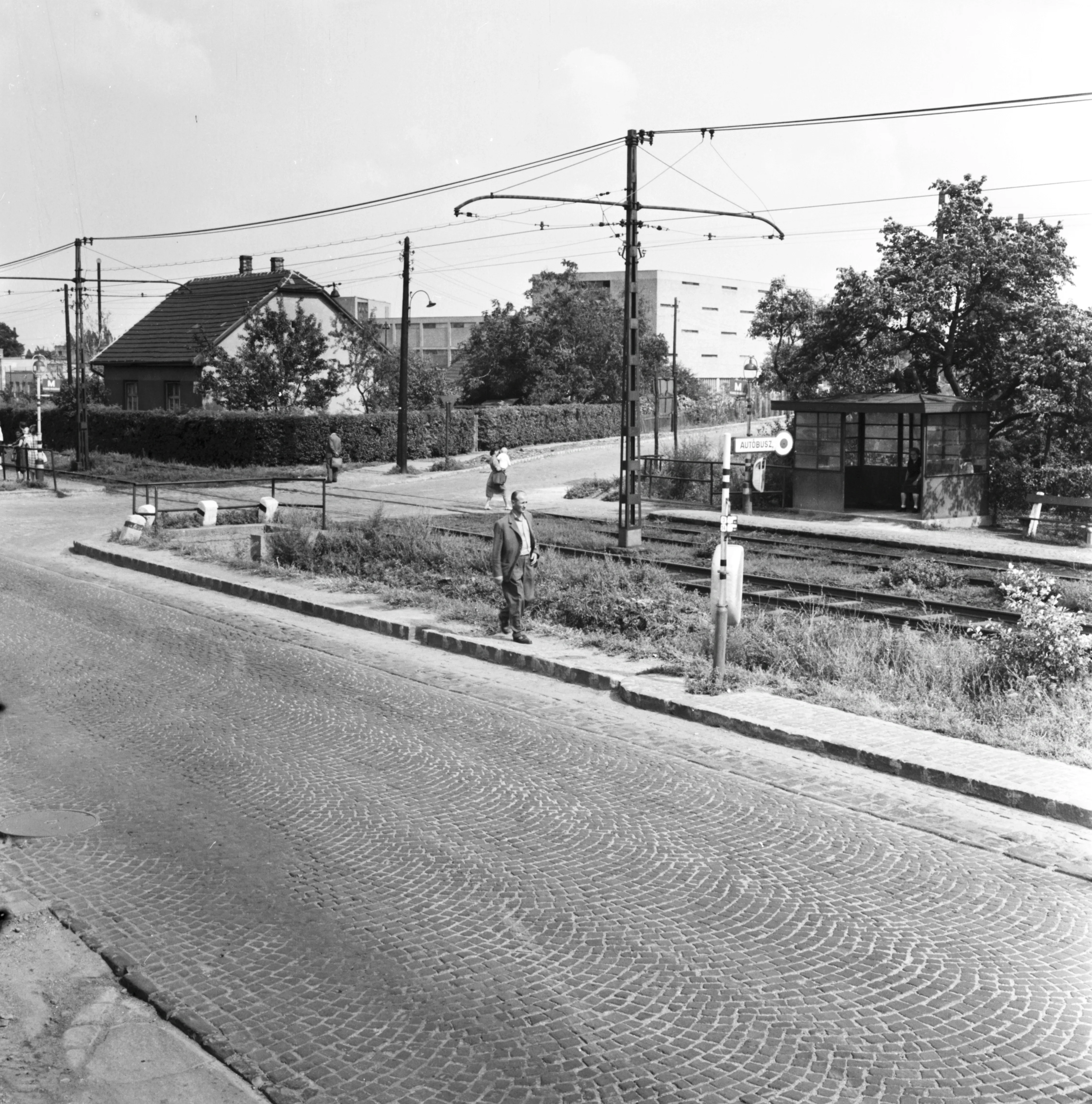 1963, Nagytétényi út a Háros utcánál, Budafok