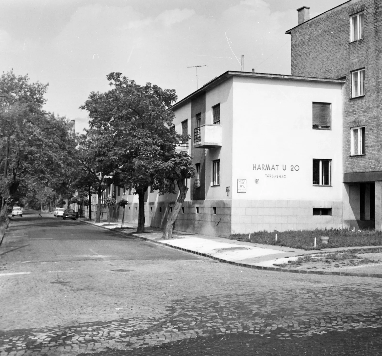 1974, Nyitra utca a Harmat utca felől nézve, Kőbánya, Óhegy