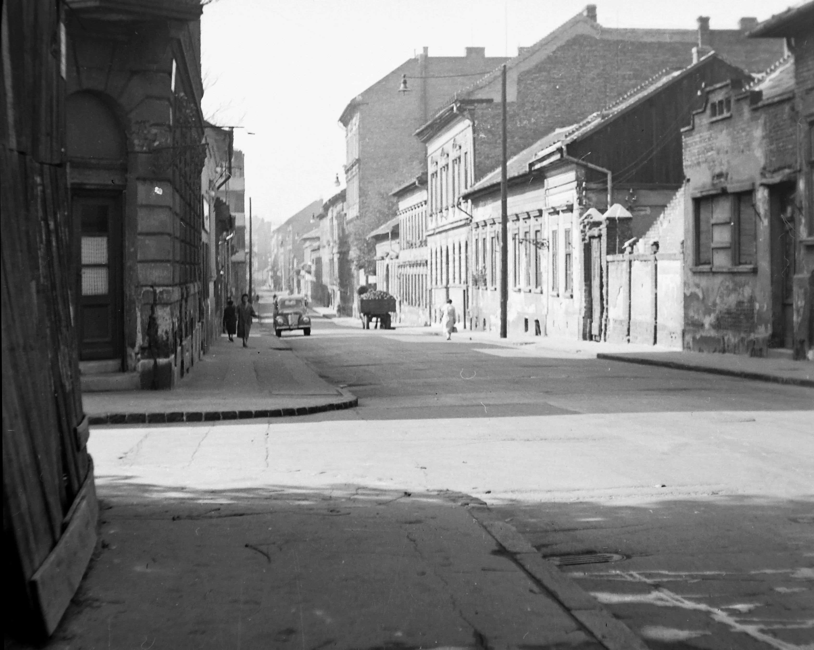 1940, Tömő utca a Szigetvári (Füvészkert) utcánál, Józsefváros