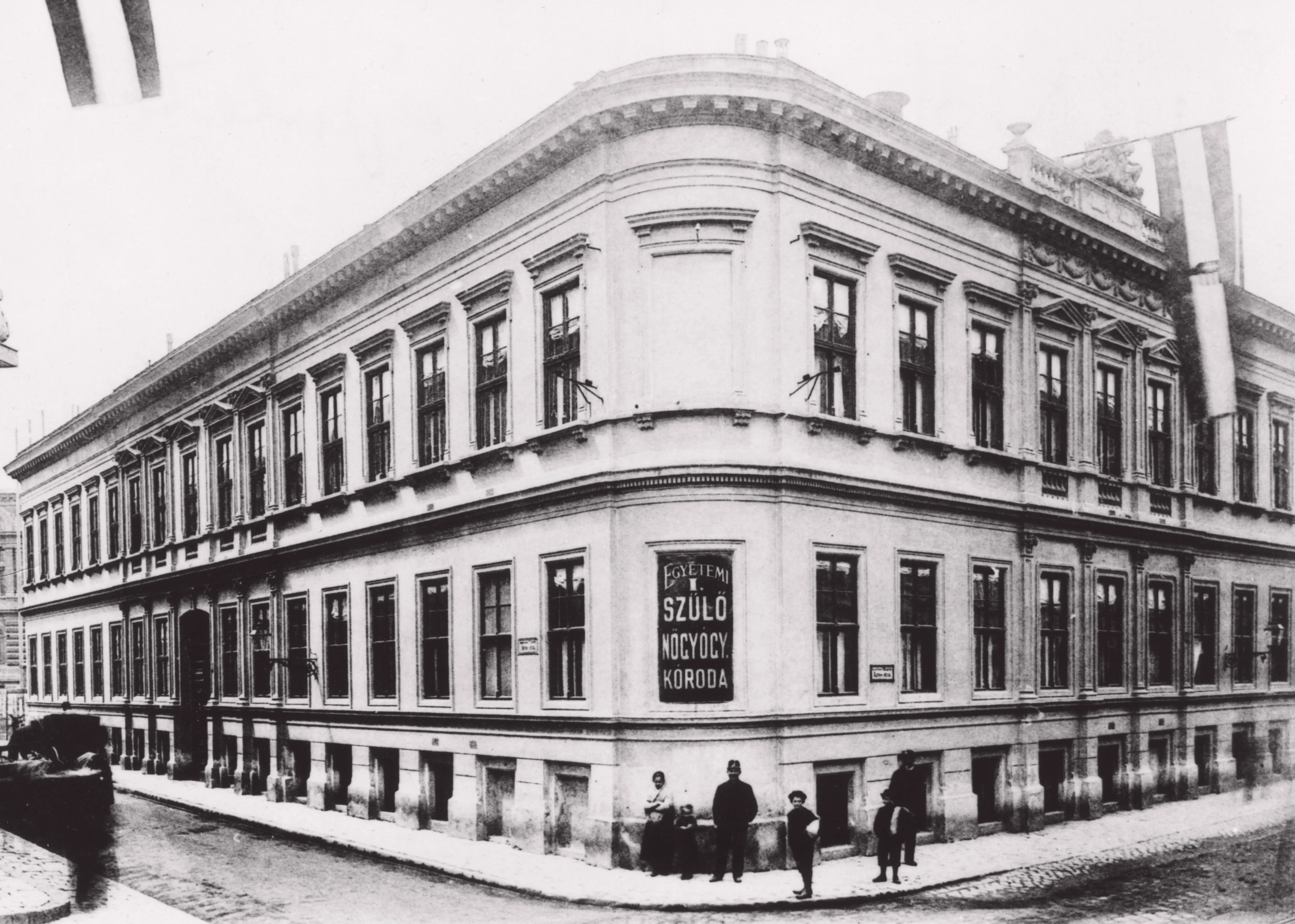 1895 táján, Baross utca - Mária utca sarok, Józsefváros, Palotanegyed