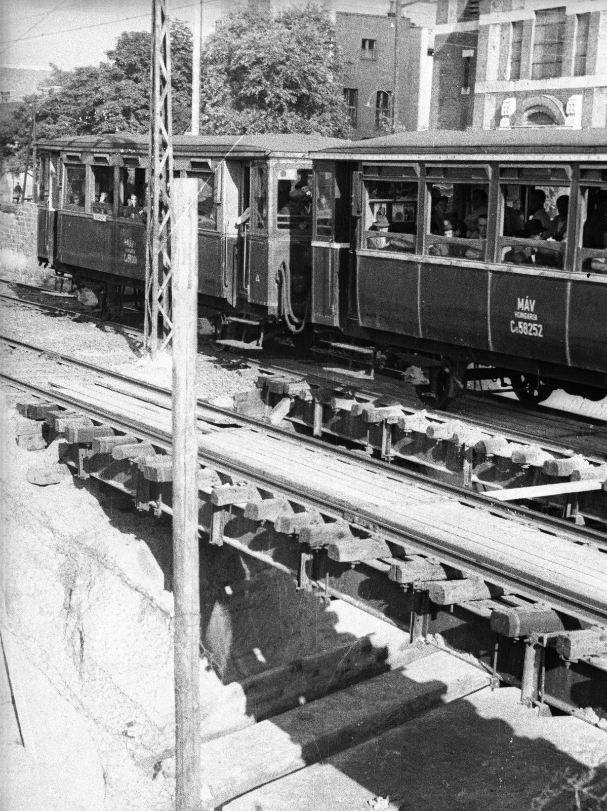 1953, Kerepesi út a Százados út el, őtt kifelé nézve, Józsefváros, Kerepesdűlő
