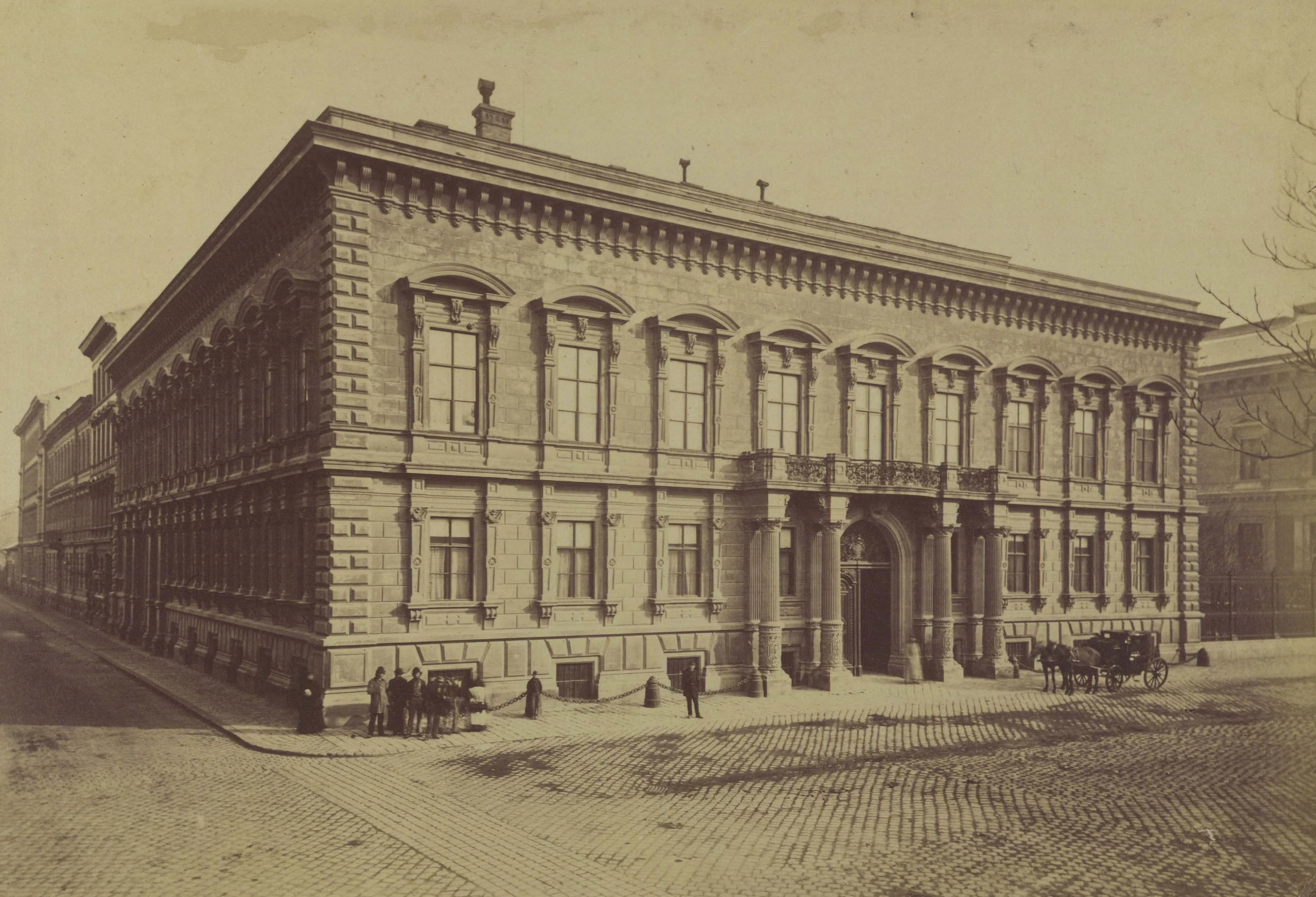 1870-es évek , Eszterházy utca (Pollack Mihály tér), Józsefváros, Palotanegyed