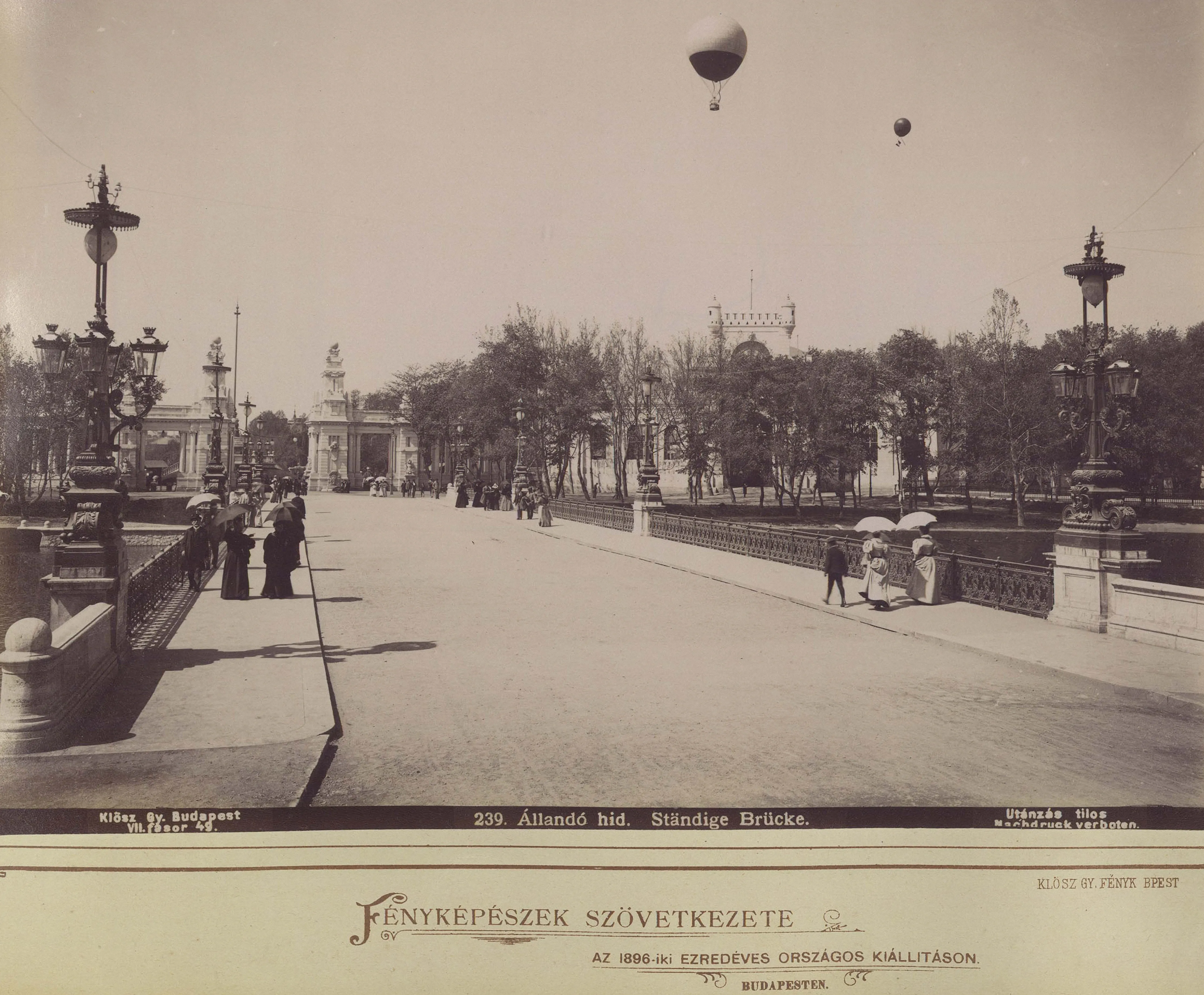 1896, a Városligeti híd, Városliget