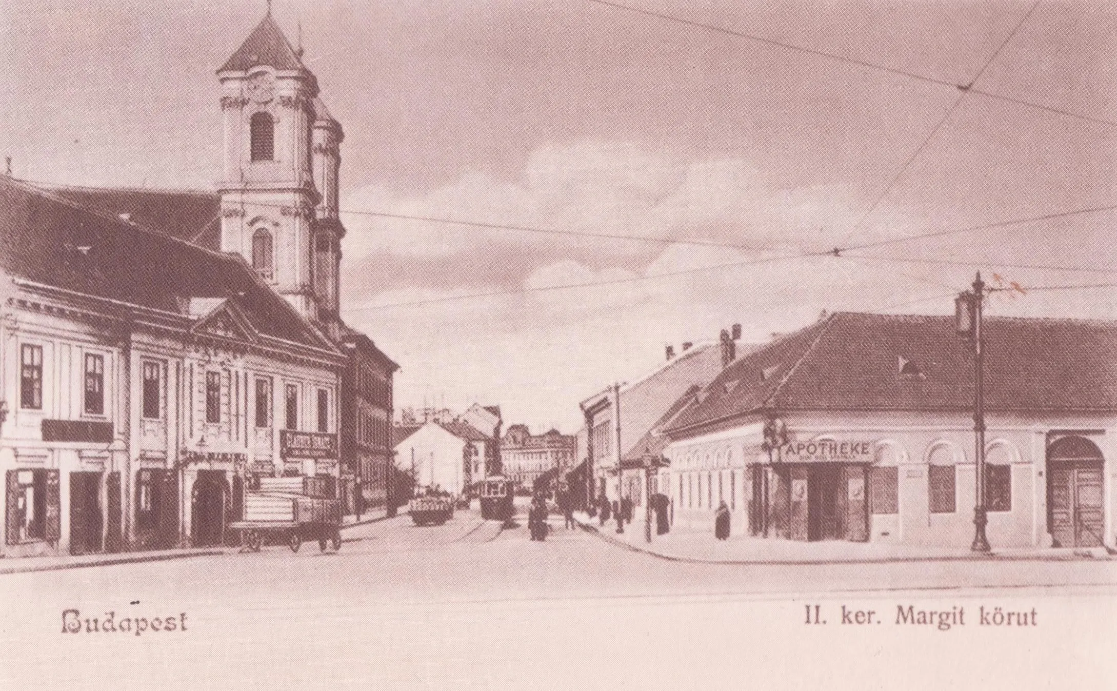 1900 táján, Margit körút, Országút